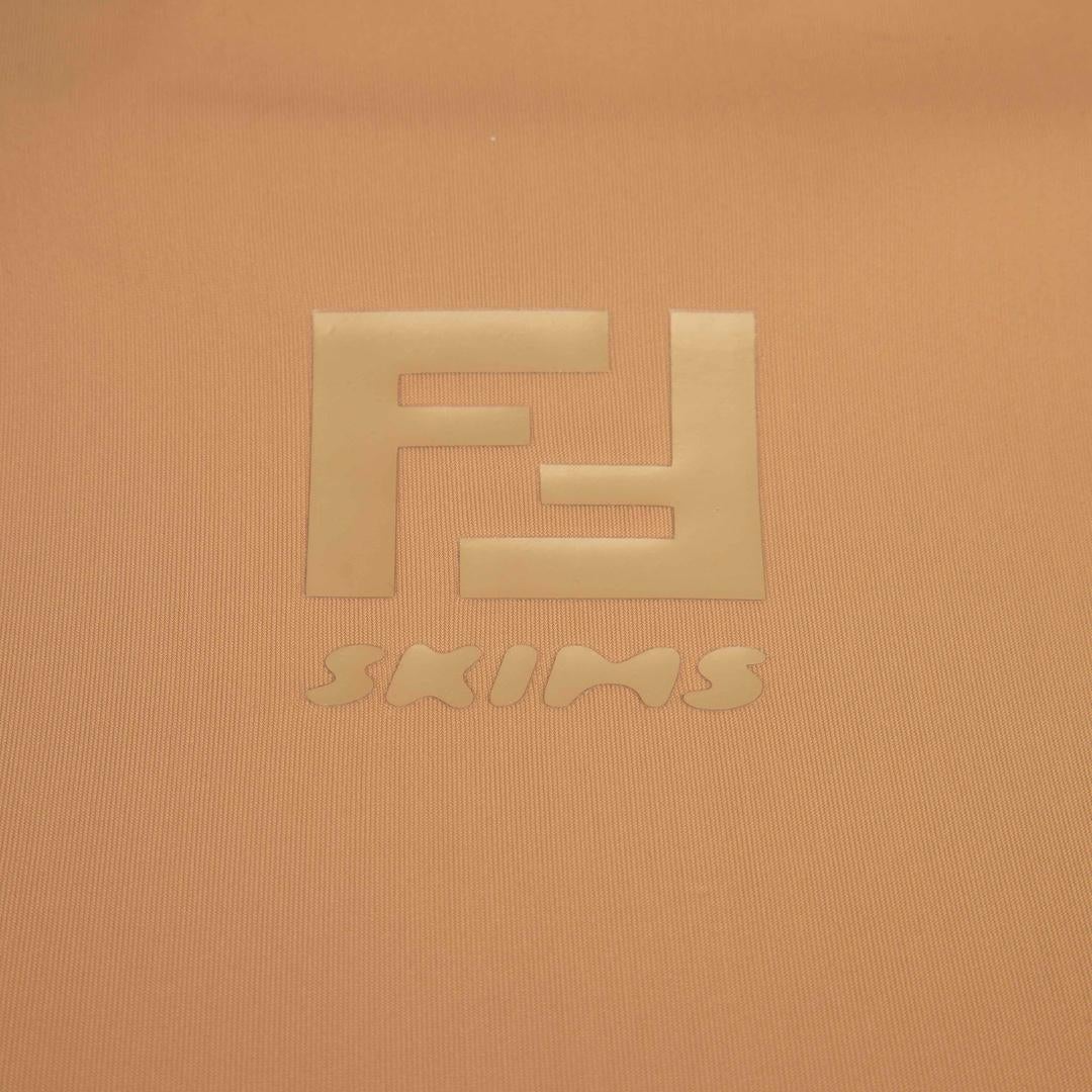 Fendi Fendi x Skims Beige Langarm-Bikinioberteil Größe L im Zustand „Gut“ im Angebot in London, GB