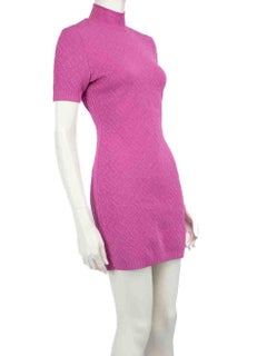 Fendi Fendi x Skims Purple Logo Embossed Mini Dress Size M