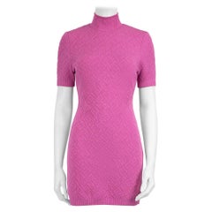 Fendi Fendi x Skims Purple Logo Embossed Mini Dress Size M