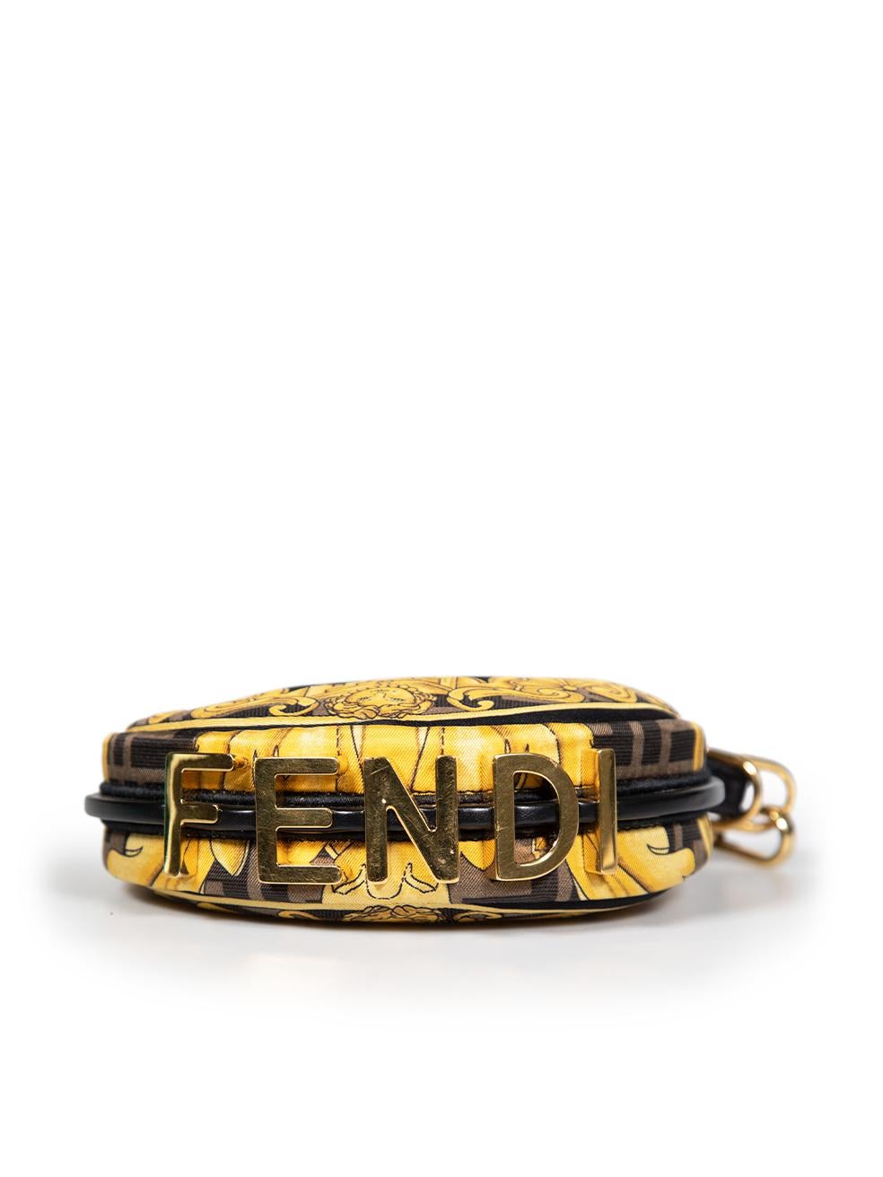 Women's Fendi Fendi x Versace Silk Fendace Baroque Nano Fendigraphy Hobo Charm
