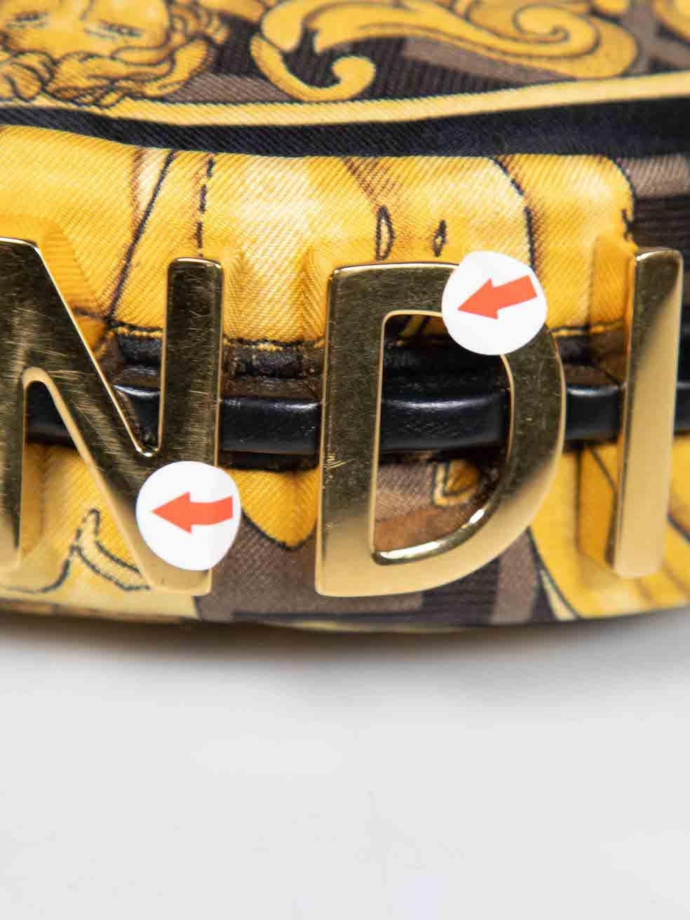 Fendi Fendi x Versace Silk Fendace Baroque Nano Fendigraphy Hobo Charm 2
