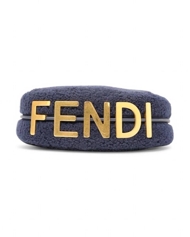Fendi Fendigraphy Hobo Small Fur Blue en vente 2