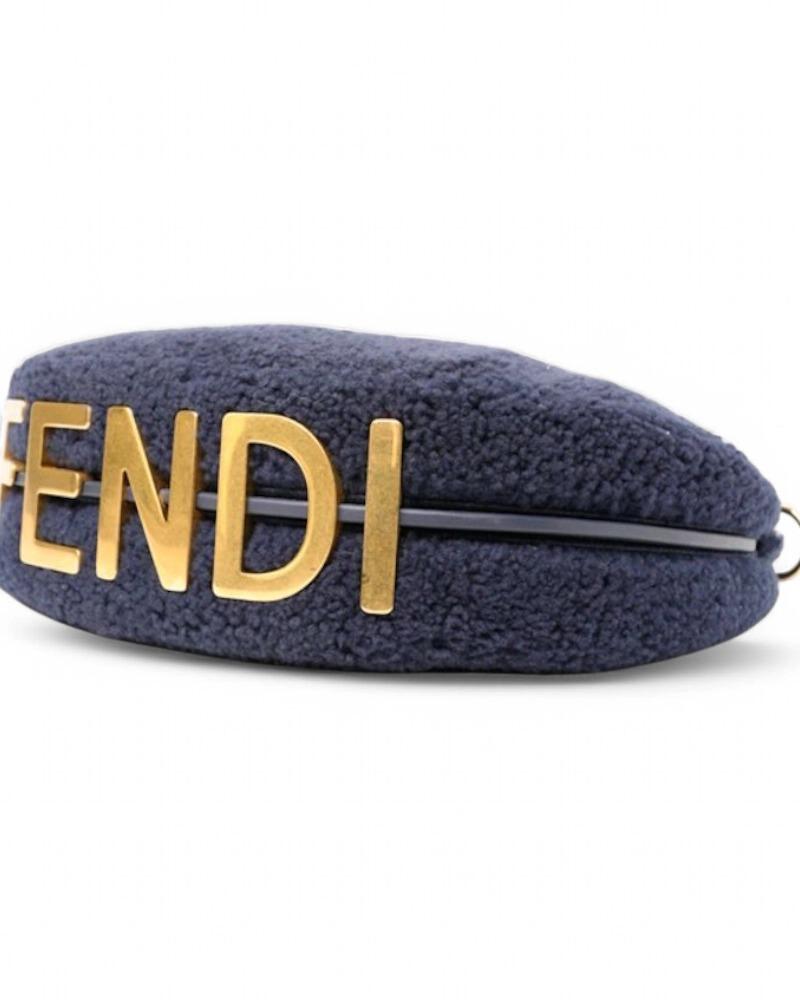 Fendi Fendigraphy Hobo Small Fur Blue en vente 3
