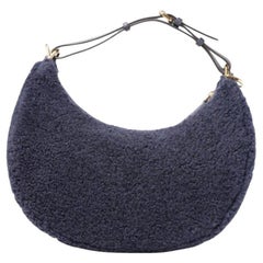 Fendi Fendigraphy Hobo Small Fur Blue