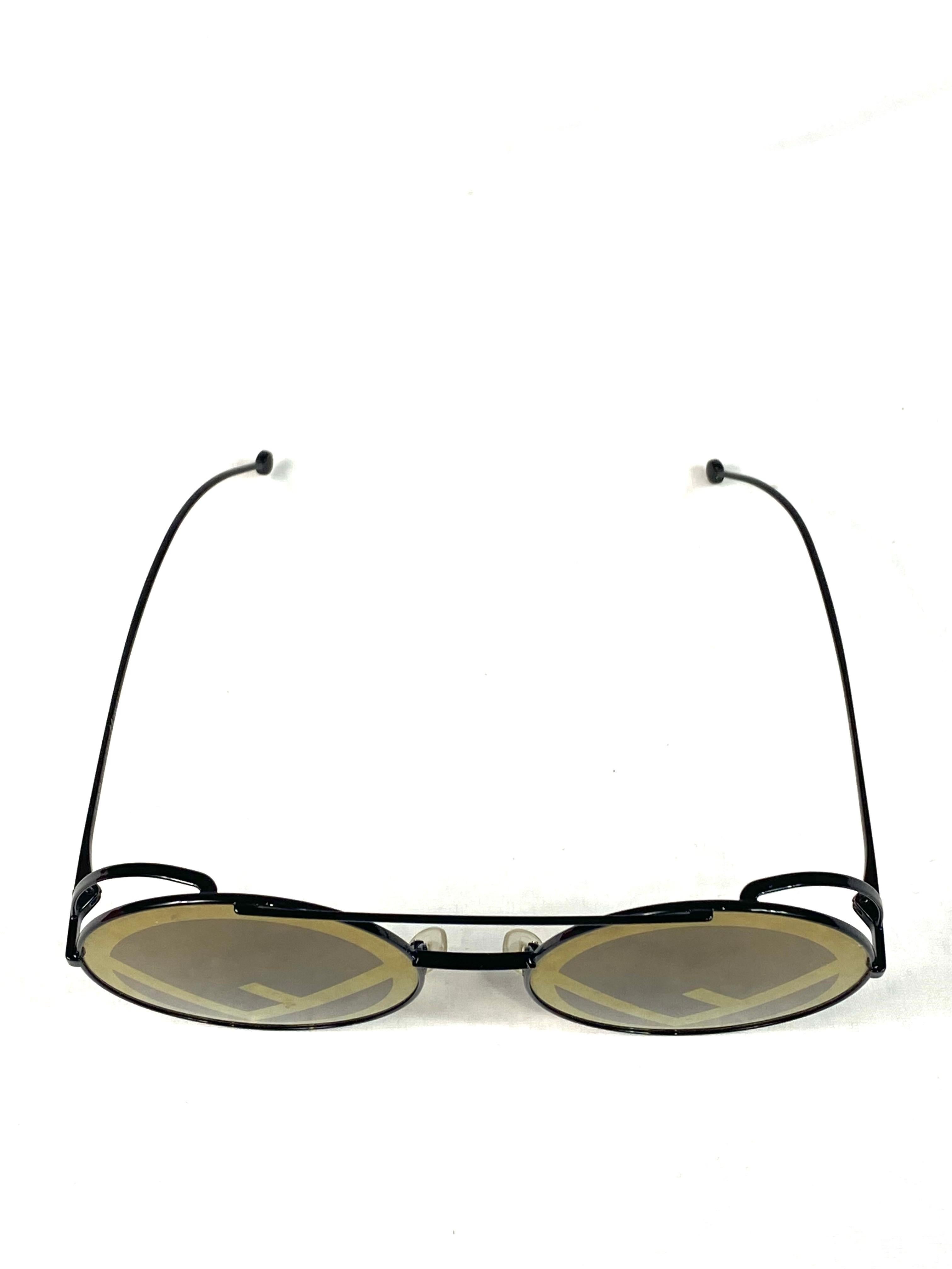 Marron Fendi - Lunettes de soleil rondes Fendima en vente