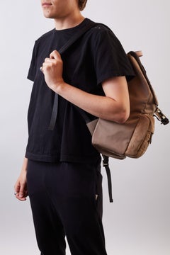 Fendi Fendiness Roma FF Medium Brown FF Backpack (7VZ066)