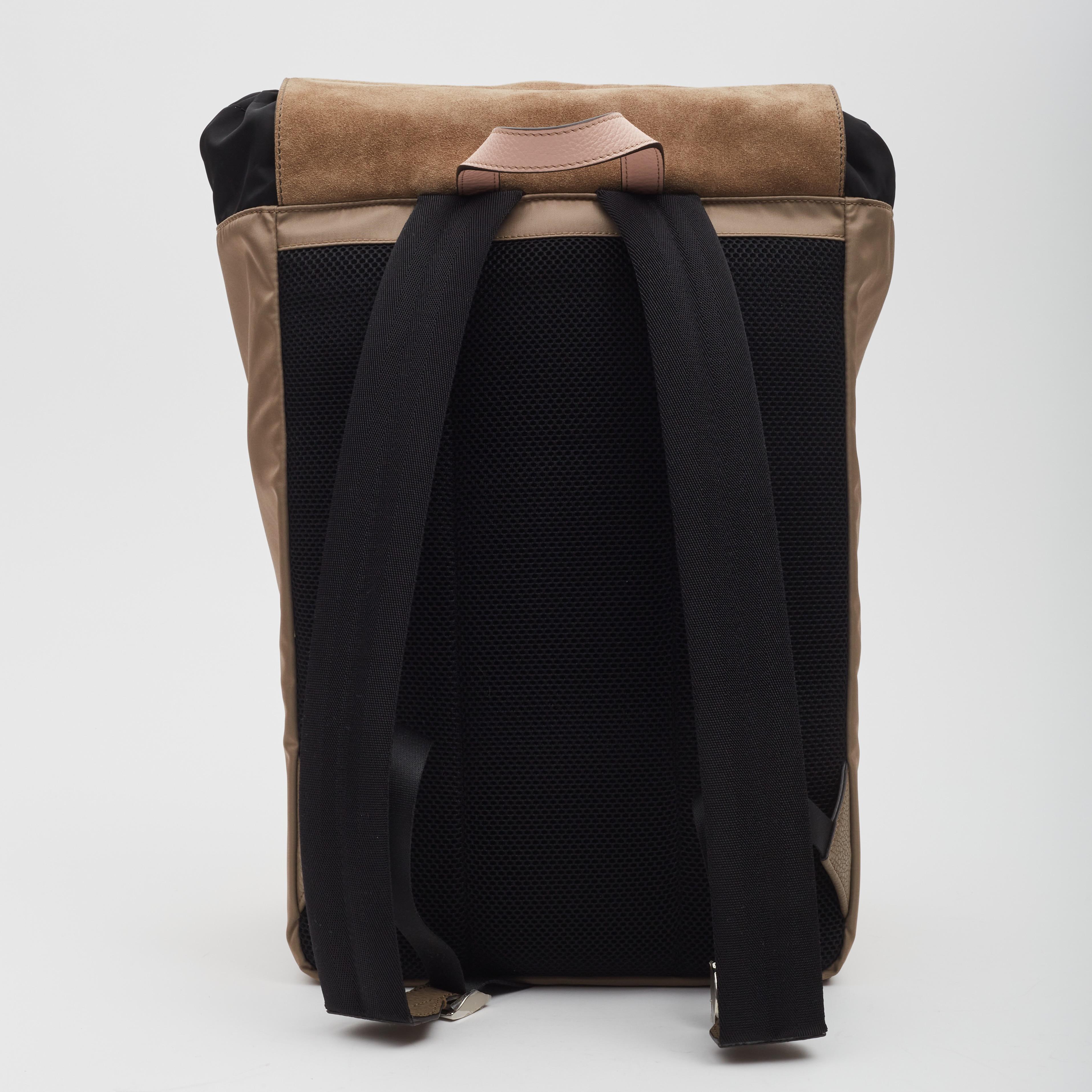 Fendi Fendiness Roma FF Medium Brown FF Backpack (7VZ066) For Sale 1