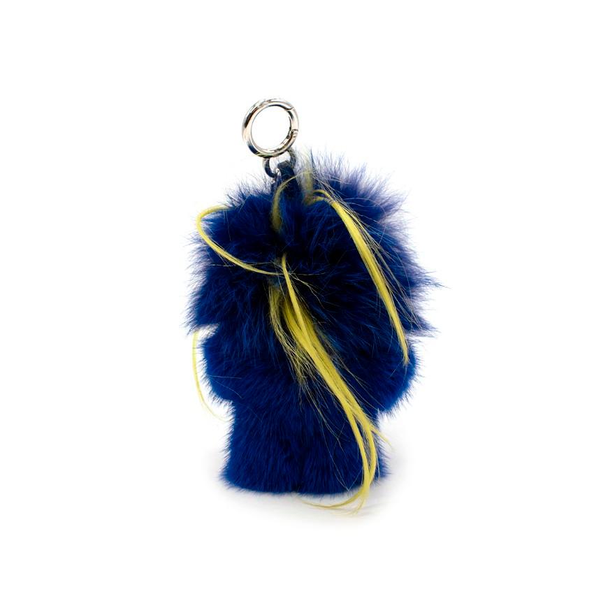 Fendi FendiRumi Bug-Kun Mink & Fox Fur Bag Charm

- Style pays homage to the Japanese pop culture of Kigurumi
- Crafted from colourful mink and fox furs
- Features silver-tone hardware and a keyring clasp
-  Clip onto your Fendi shoulder bag for a