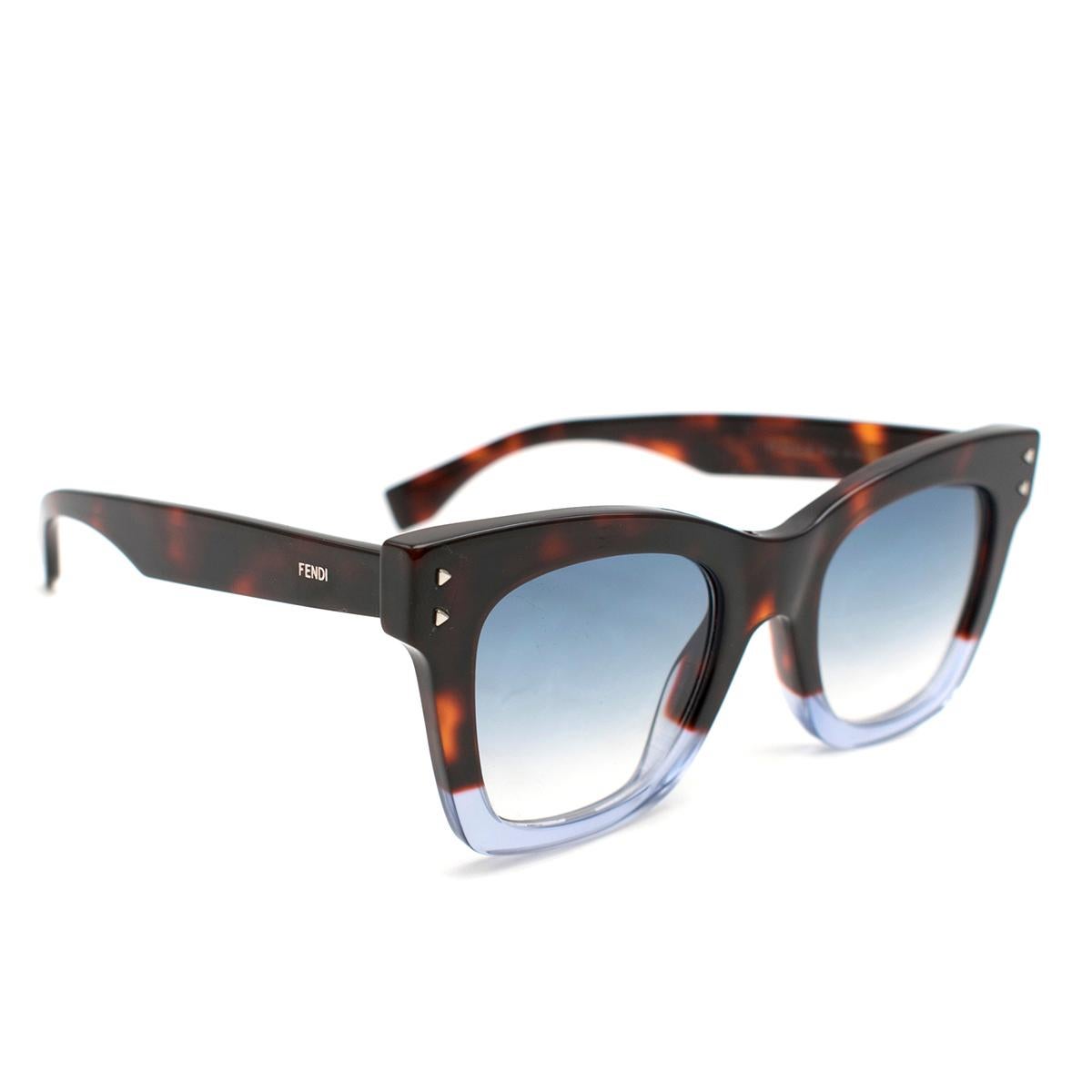 Fendi FF 0237 IPR Square Tortoiseshell Sunglasses  1