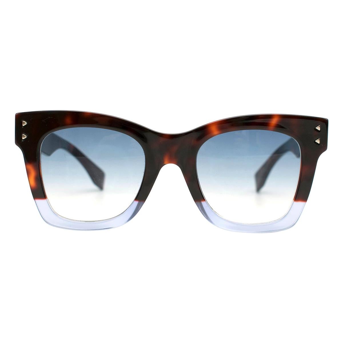 Fendi FF 0237 IPR Square Tortoiseshell Sunglasses 