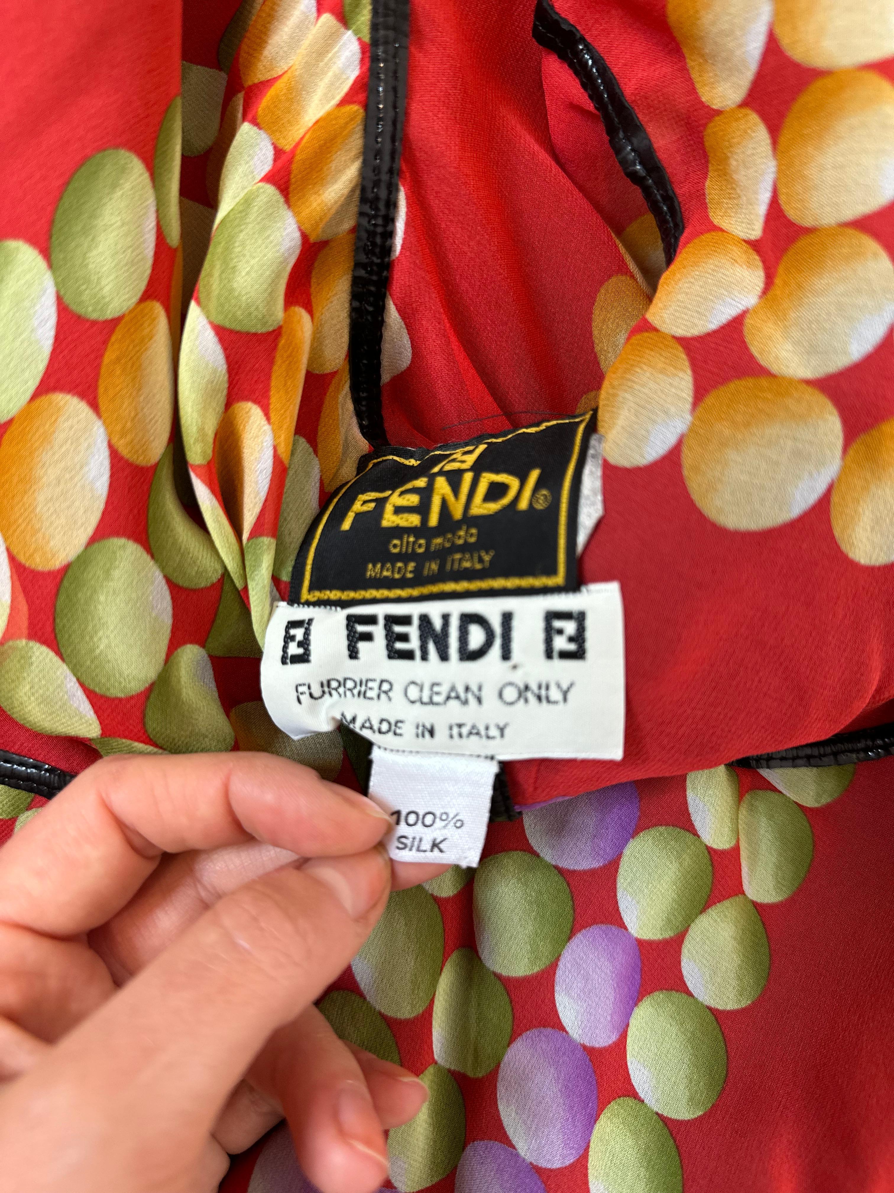Fendi FF belt mink jacket For Sale 2