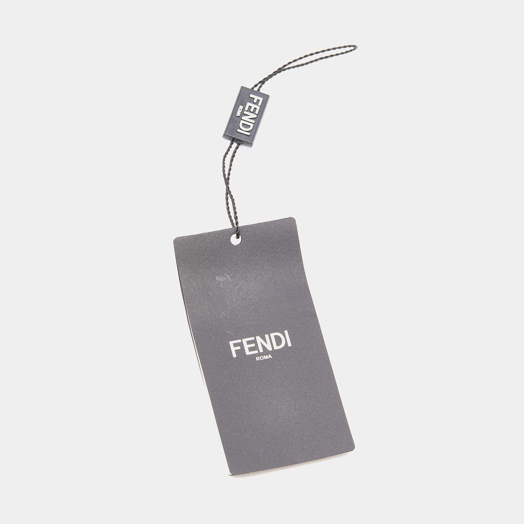 Fendi FF Gold Tone Earrings For Sale 3
