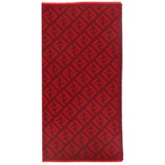 Fendi 'FF' Logo Monogram Cashmere Scarf