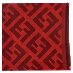 Fendi 
FF
 Logo Monogram Cashmere Scarf