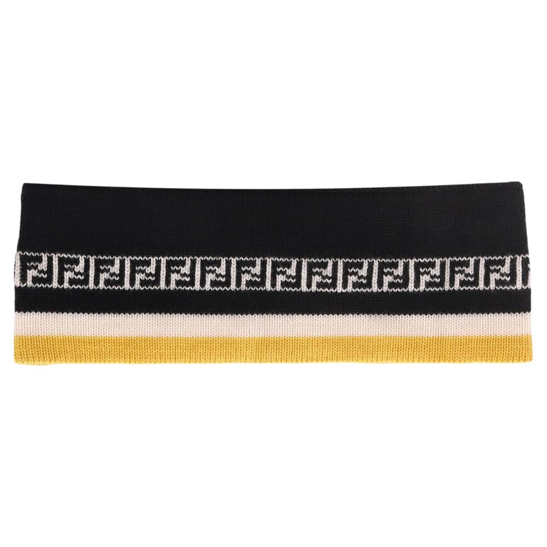 Fendi 'FF' Logo Wool Headband at 1stDibs