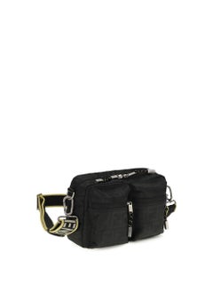 Fendi FF Monogram Fabric Camera Bag — Black