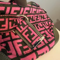 Fendi FF Pink Wool Pochette