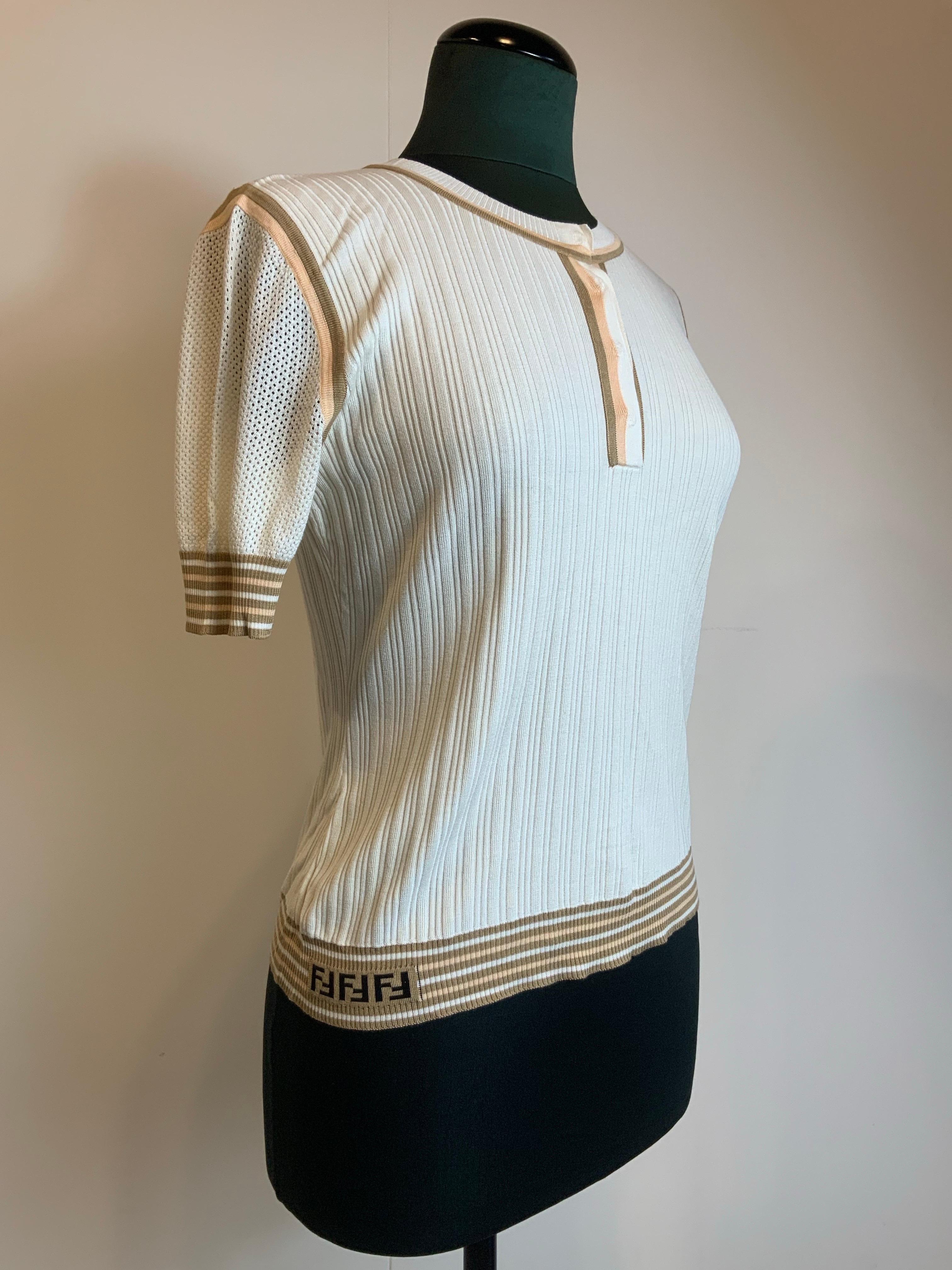 Fendi FF polo t-shirt In Excellent Condition For Sale In Carnate, IT