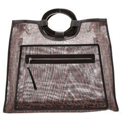 Fendi FF PVC Century Runaway Shopper Tote Medium Brown