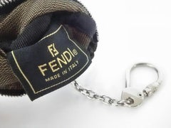 Fendi Ff Zucca Key Pouch 228055 Brown Coated Canvas Clutch