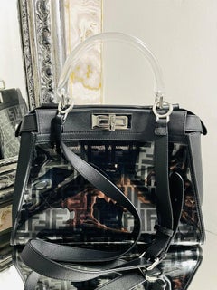 Fendi 'FF' Zucca Logo PVC Peekaboo Bag