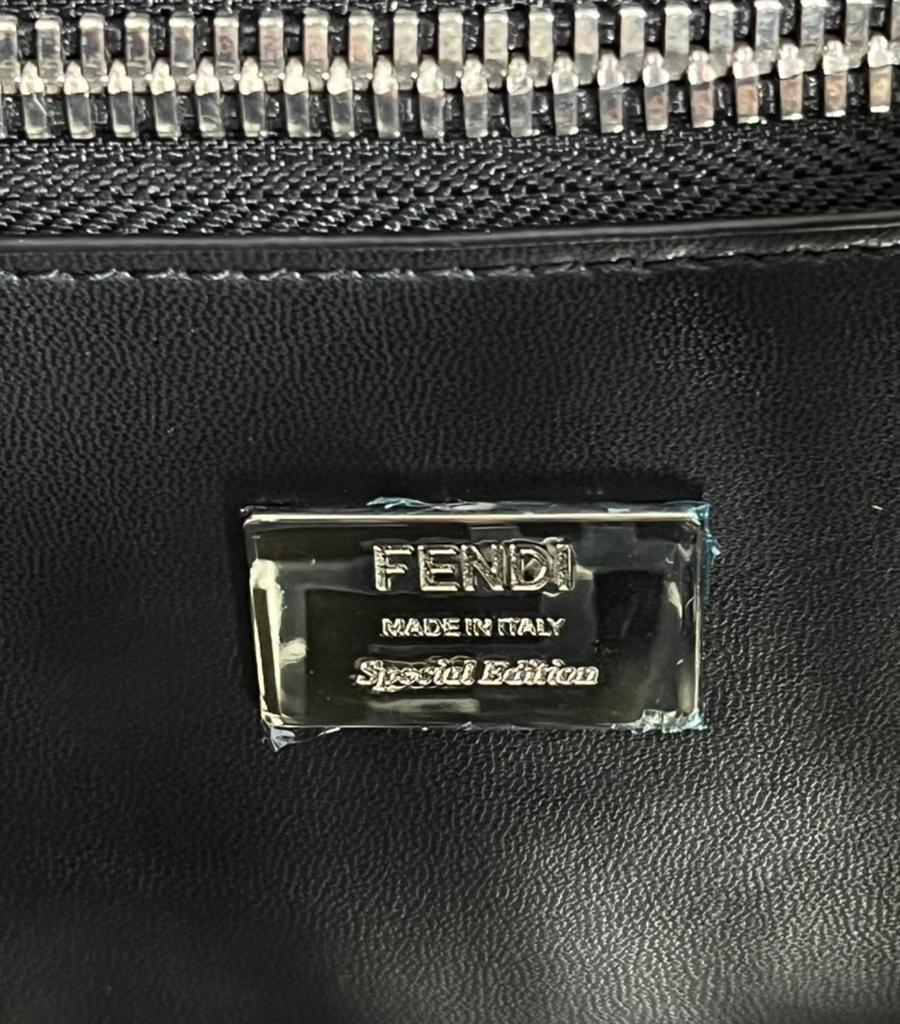 Fendi 'FF' Zucca Logo PVC Peekaboo Bag For Sale 5