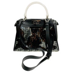 Fendi 'FF' Zucca Logo PVC Peekaboo Bag