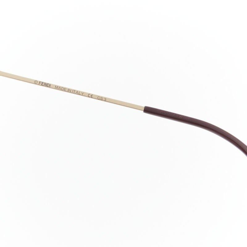 FENDI FF0190/S 000A9 Occhiali da sole piatti a punta blu con occhio di gatto 2