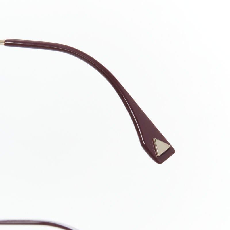 FENDI FF0190/S 000A9 Occhiali da sole piatti a punta blu con occhio di gatto 4