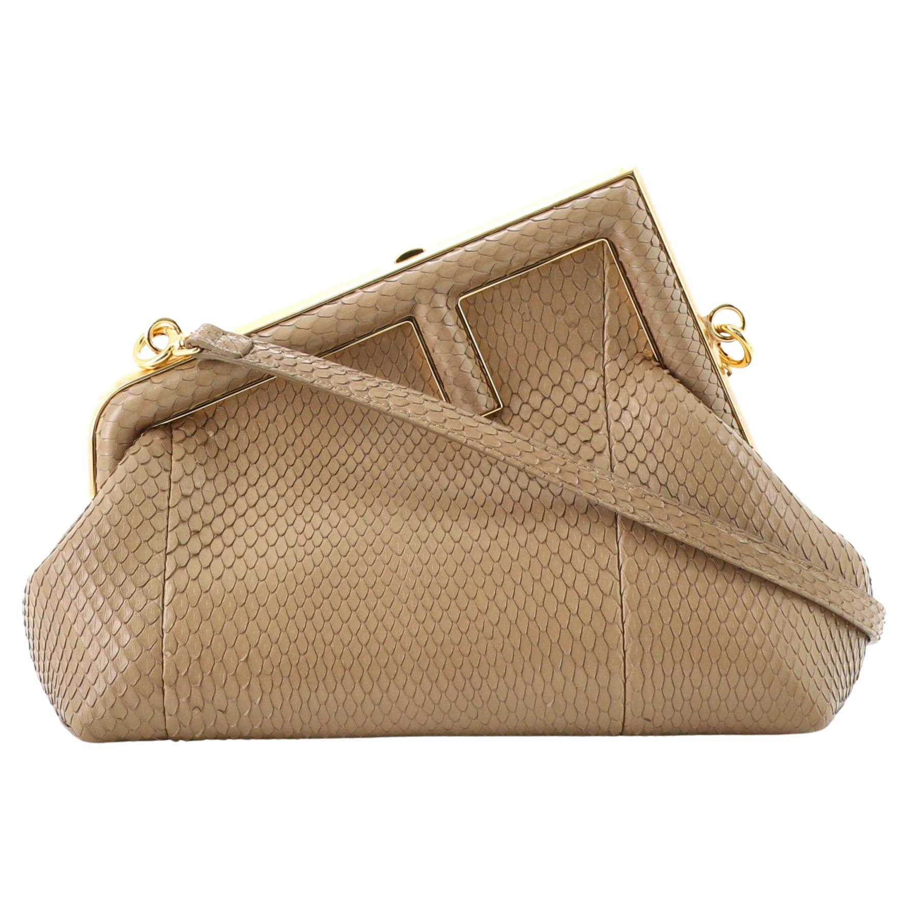 Fendi First Bag Python Small