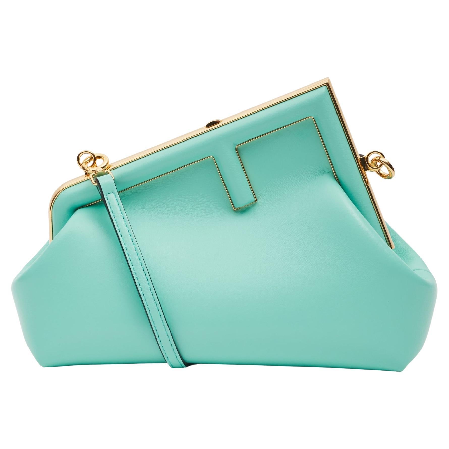 Fendi First Small - Mint green leather bag