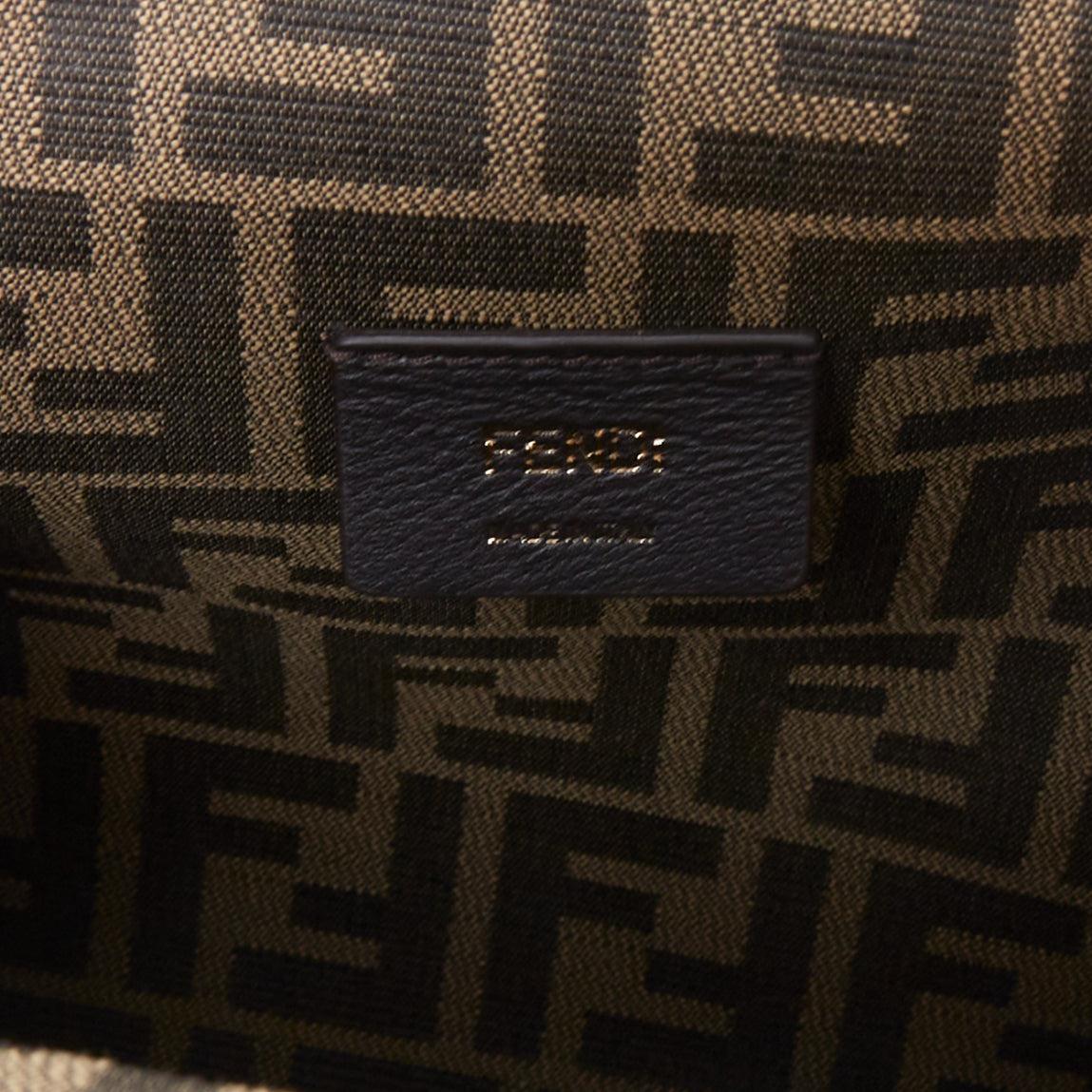 FENDI First Medium white leather gold frame underarm clutch bag 3