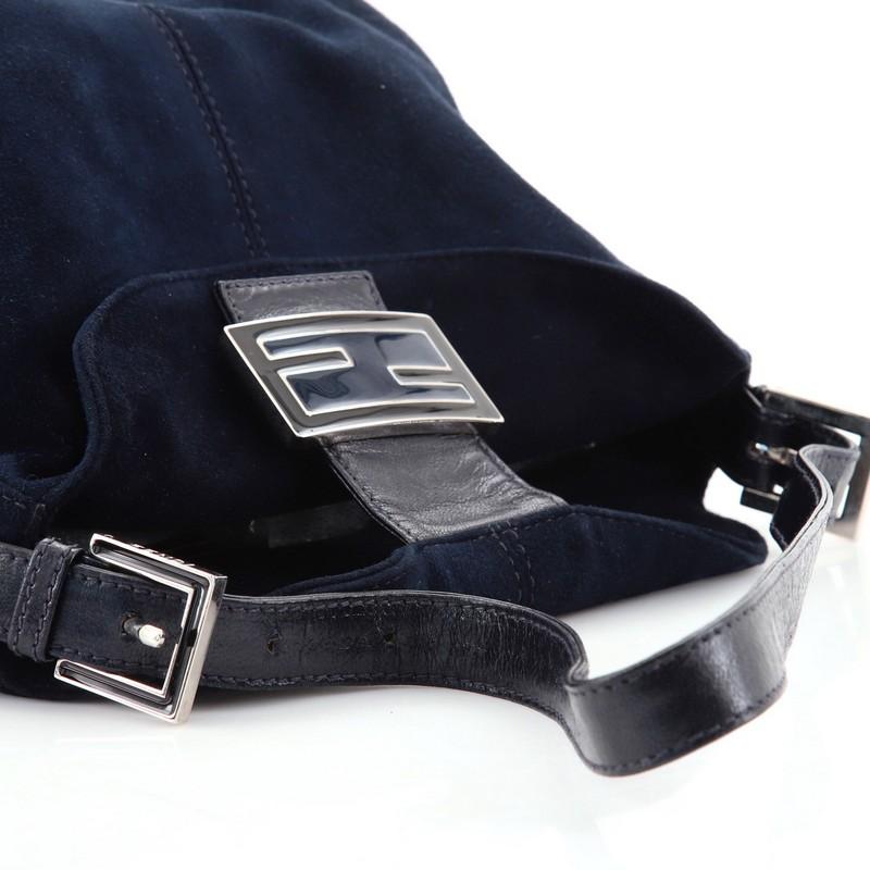 Fendi Umhängetasche aus Wildleder mit Klappe Klein 2