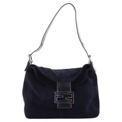 Fendi Flap Shoulder Bag Suede Small