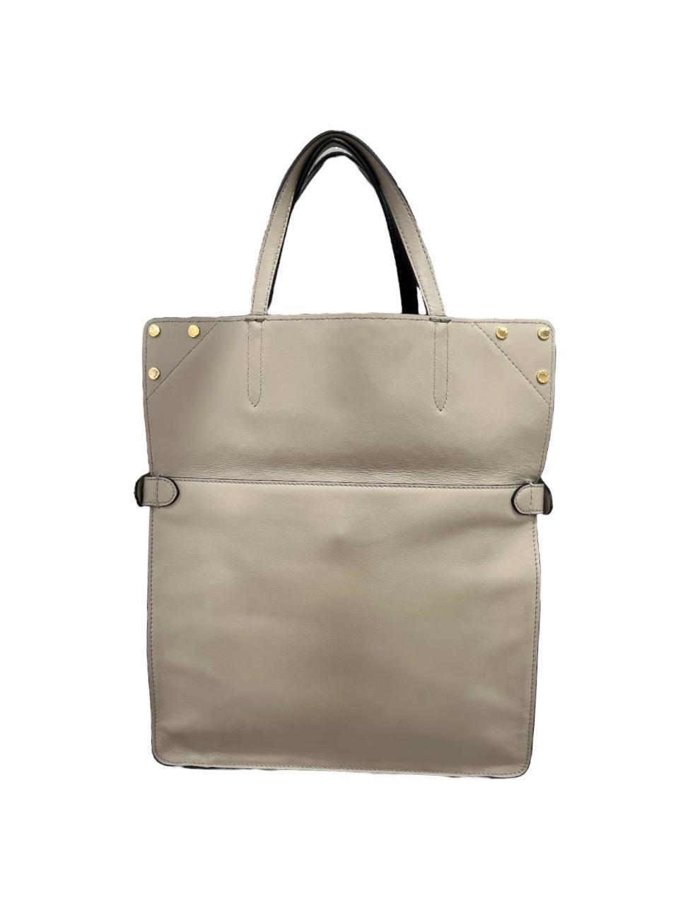 Fendi Flip Bicolor Leather Top Handle Bag 5