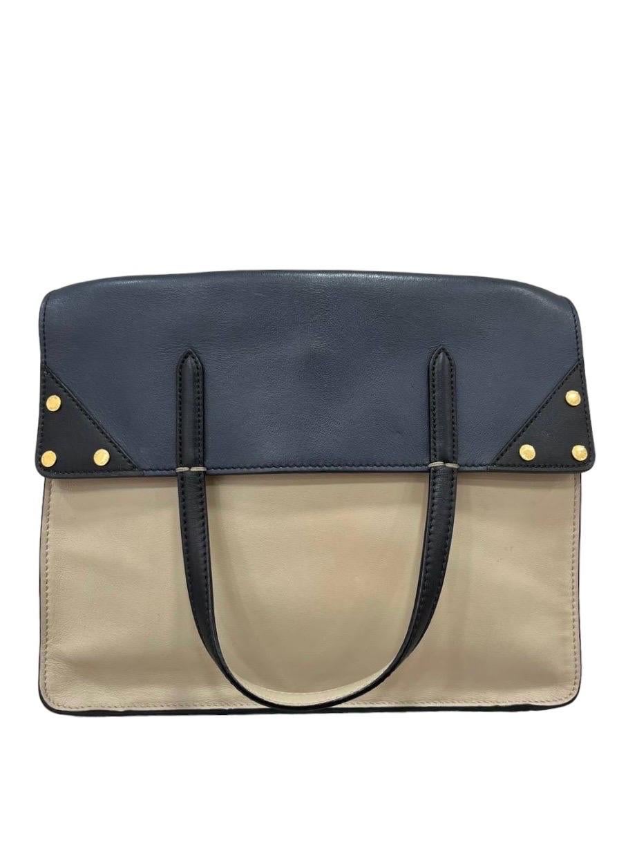 Fendi Flip Bicolor Leather Top Handle Bag 1
