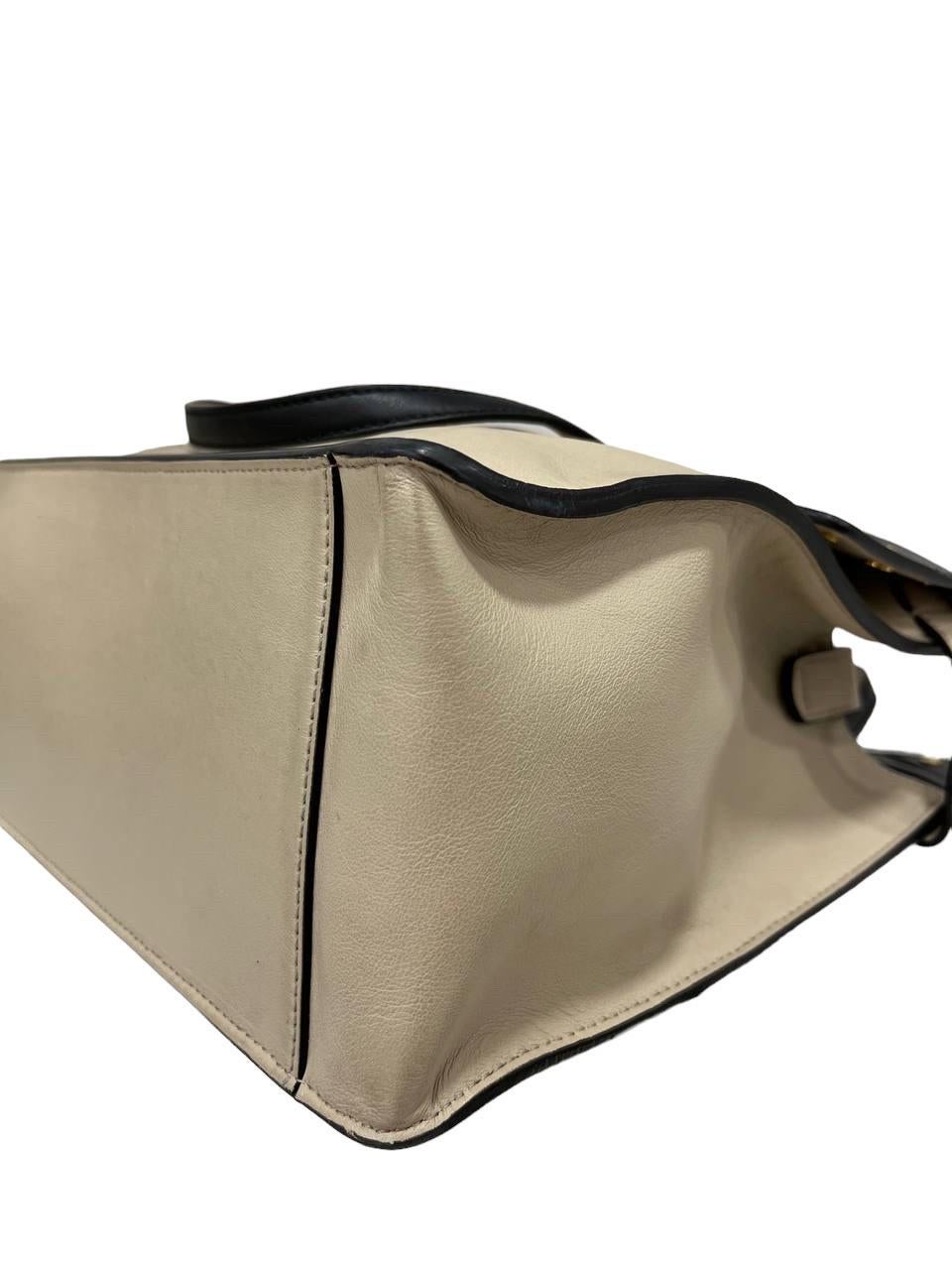 Fendi Flip Bicolor Leather Top Handle Bag 2