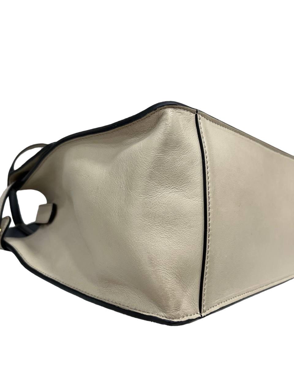 Fendi Flip Bicolor Leather Top Handle Bag 4
