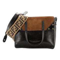 Fendi Flip Grace Convertible Tote Leather with Suede Small