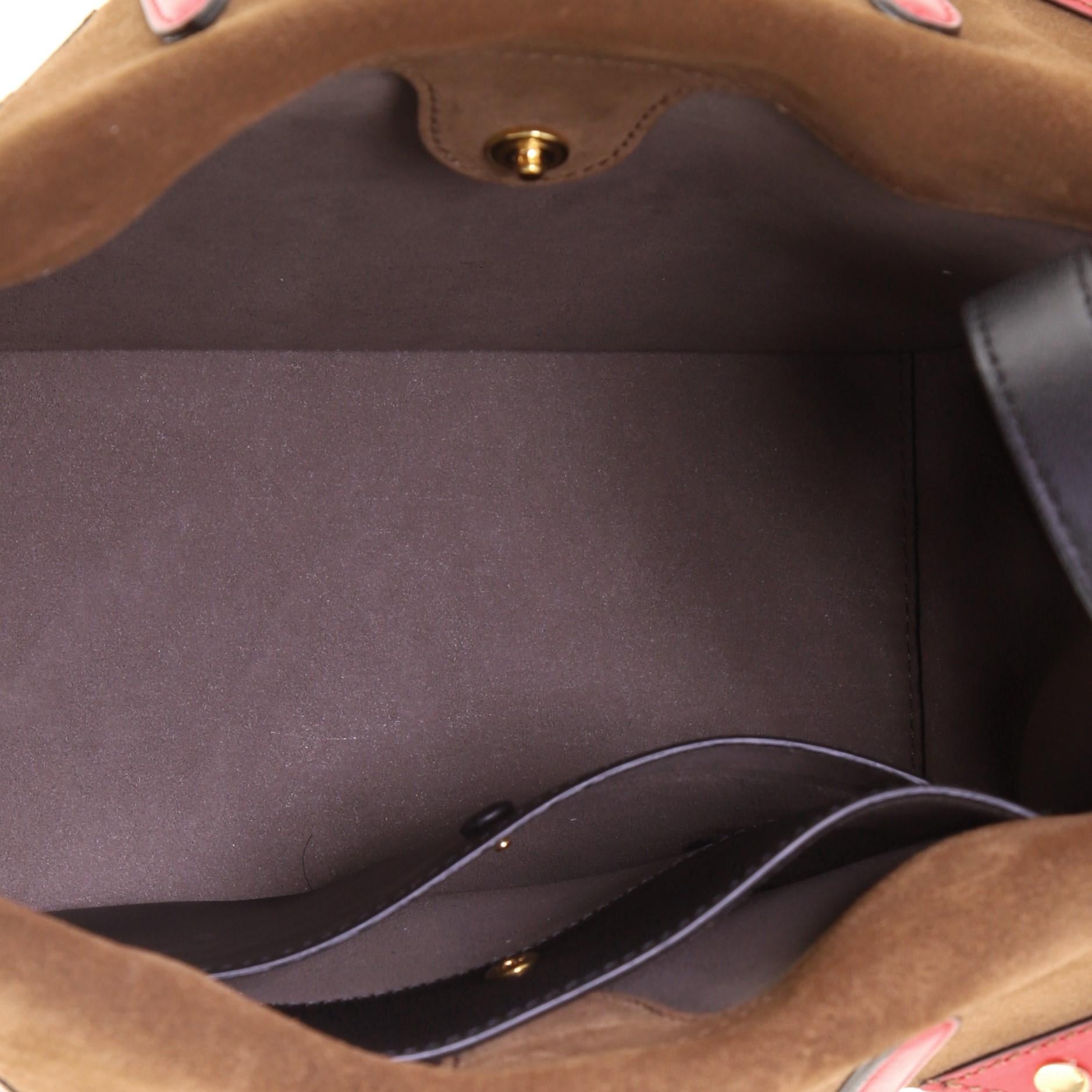 Women's or Men's Fendi Flip Tote Leather with Suede Medium