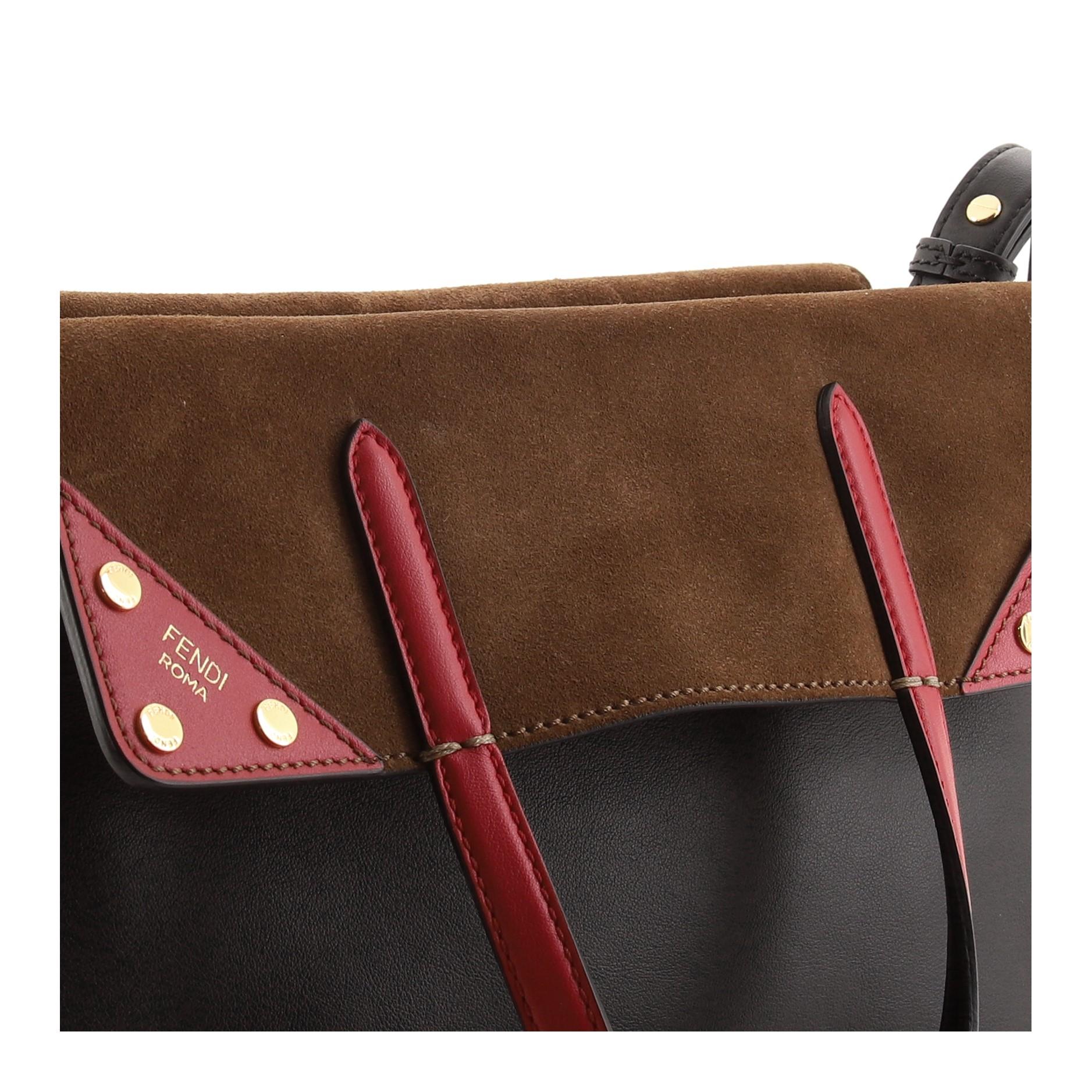 Fendi Flip Tote Leather with Suede Medium 1