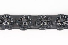 Fendi Floral Appliquéd Leather Bag Strap