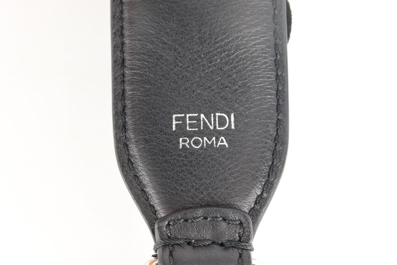 Women's Fendi Floral Appliquéd Leather Bag Strap For Sale