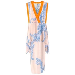 Fendi floral-print V-neck silk maxi dress IT 40