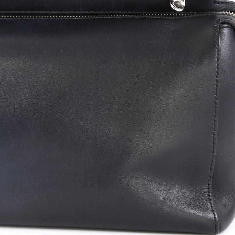 Fendi Flowerland DotCom Convertible Satchel Embellished Leather Medium  4