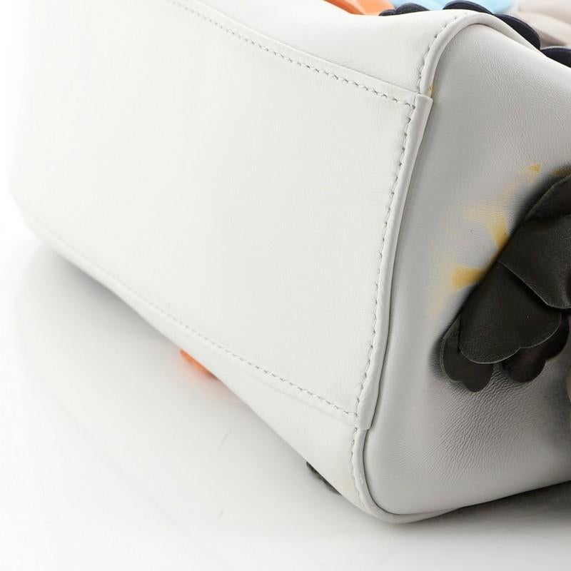 Fendi Flowerland Peekaboo Bag Embellished Leather Mini  3