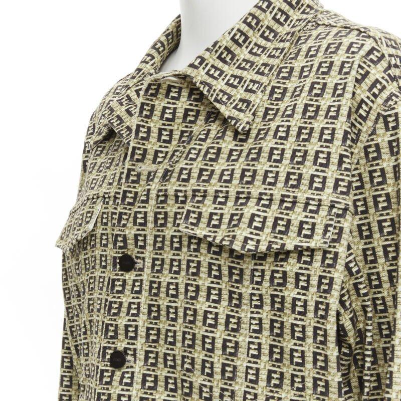 FENDI Forever Bamboo FF Monogram giacca in cotone marrone IT52
Riferimento: TGAS/C00731
Marchio: Fendi
Modello: FW0428 AFEV F0UNT
Collezione: Forever Fendi Bamboo
Materiale: Cotone
Colore: marrone
Modello: Monogramma
Chiusura: bottone
Dettagli