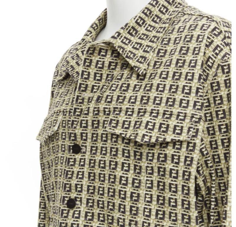 FENDI Forever Bamboo FF Zucca monogram brown cotton jacket IT52 XXL
Reference: TGAS/C00731
Brand: Fendi
Model: FW0428 AFEV F0UNT
Collection: Forever Fendi Bamboo
Material: Cotton
Color: Brown
Pattern: Monogram
Closure: Button
Extra Details: Bamboo