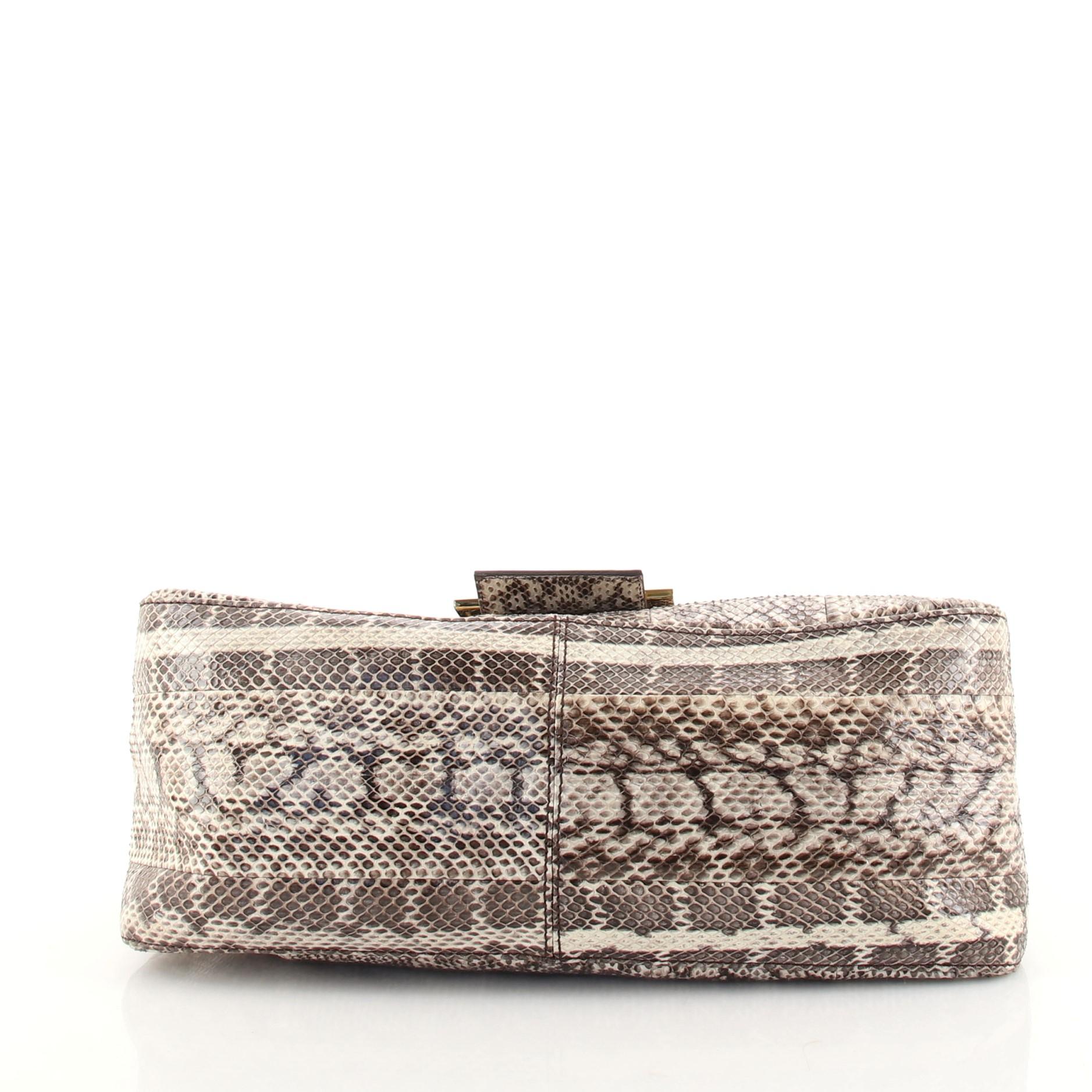 Fendi Forever Big Mama Tasche Python im Zustand „Gut“ in NY, NY