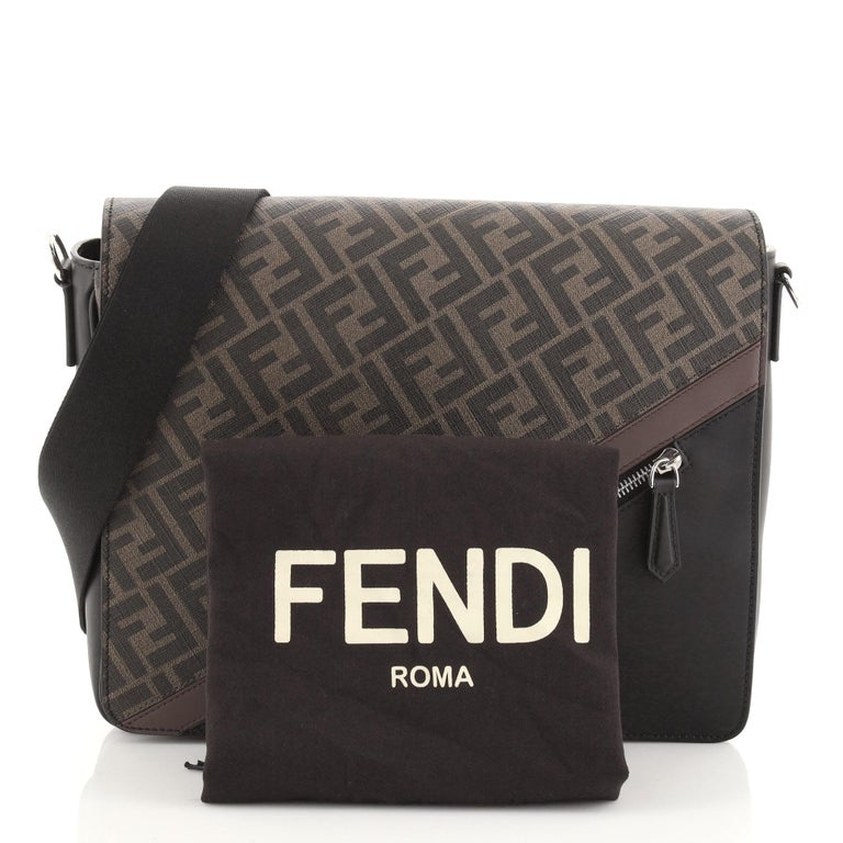 Fendi, Bags, Fendi Vintage Sas 925 Roma Zucca Canvas Crossbody Bag Made  In Italy